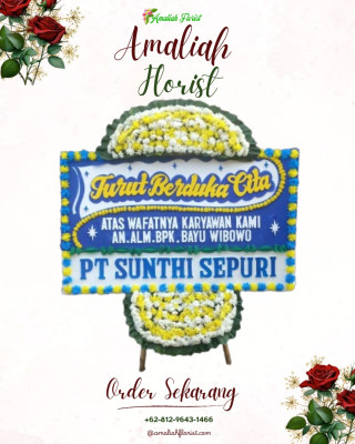 Papan Bunga Duka di Karedok