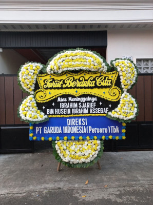 Papan Bunga Duka di Karedok