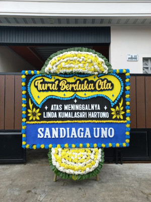 Papan Bunga Duka di Karedok
